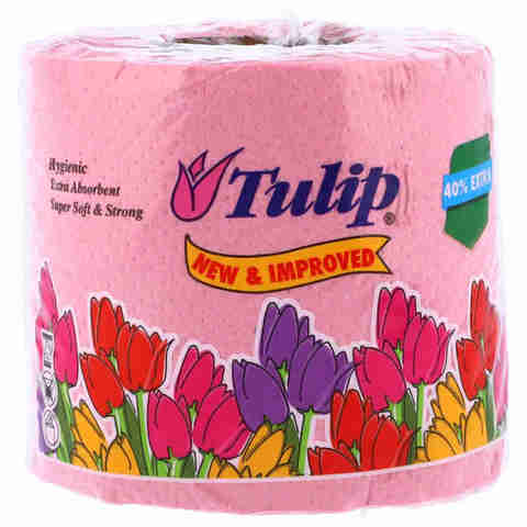 ROSE PETAL TULIP TOILET ROLL PINK