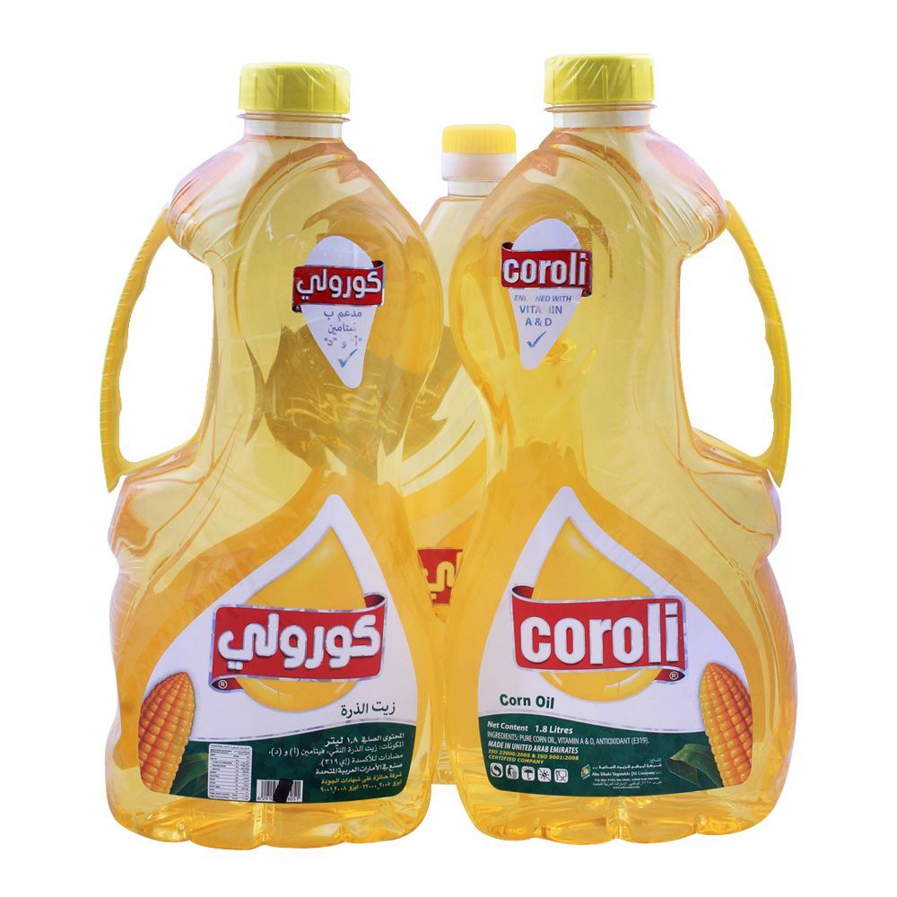 COROLI CORN OIL PROMO PACK 2X1.8LTR + 750ML FREE