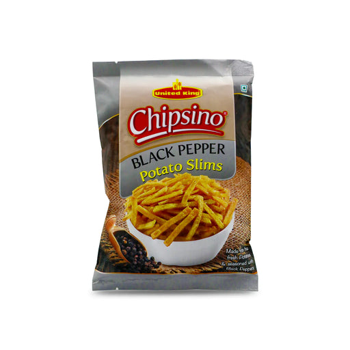 UNITED CHIPSINO BLACK PEPPER POTATO SLIMS 75GM