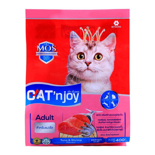 CAT NJOY ADULT TUNA  & SHRIMP 400GM