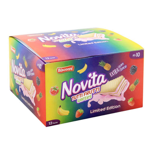 BISCONNI NOVITA TUTTI FRUTTI WAFERS 12P