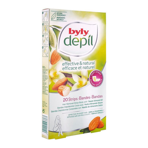 BYLY DEPIL BODY STRIPS ALMOND 20PCS