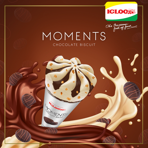 lgloo Moment Chocolat Biscuit Cone (125ml)