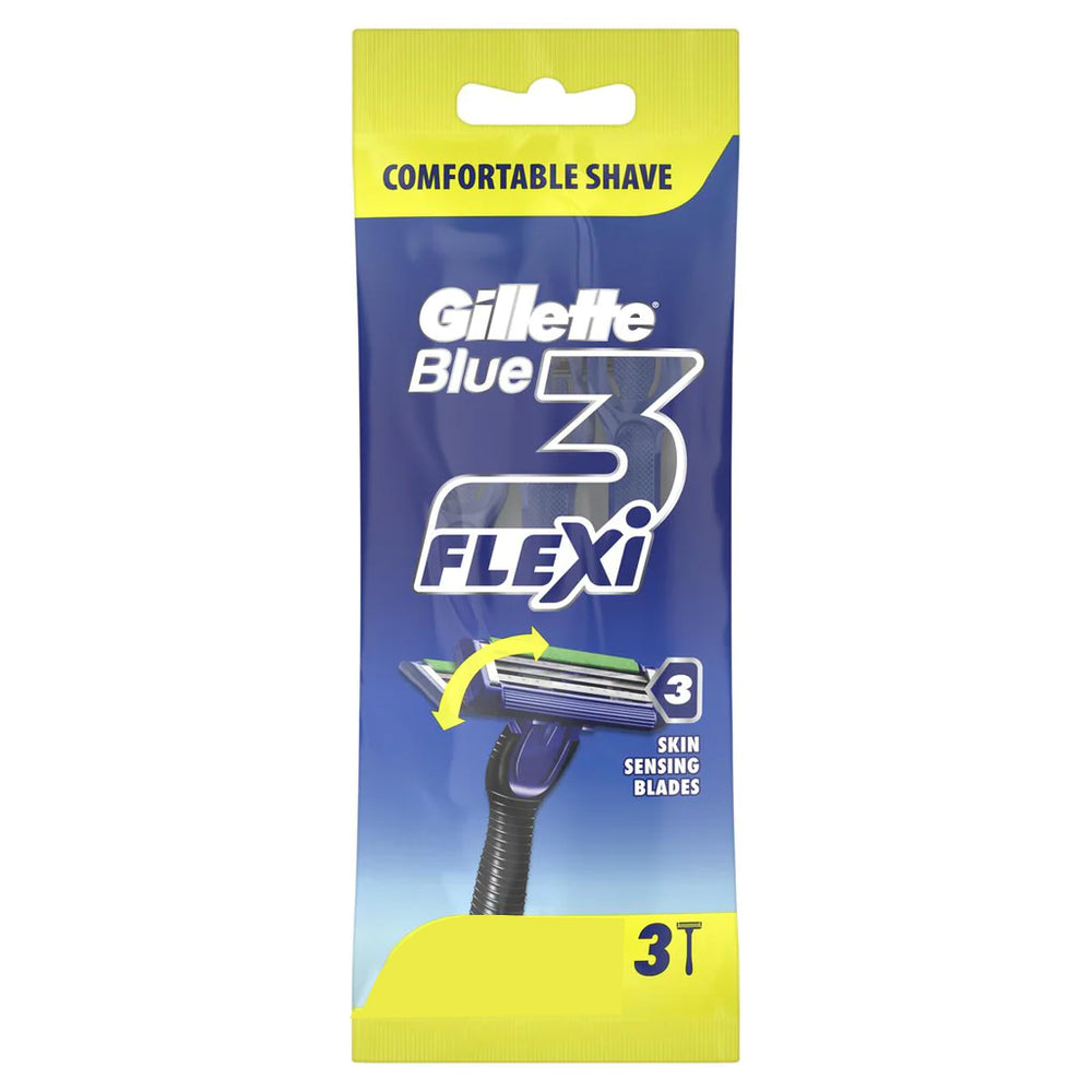 Gillette Blue 3 Flexi Razors 3Pcs