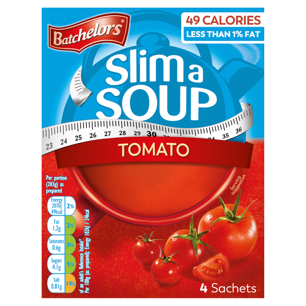 BATCHELORS SOUP A SLIM TOMATO 4's 52GM