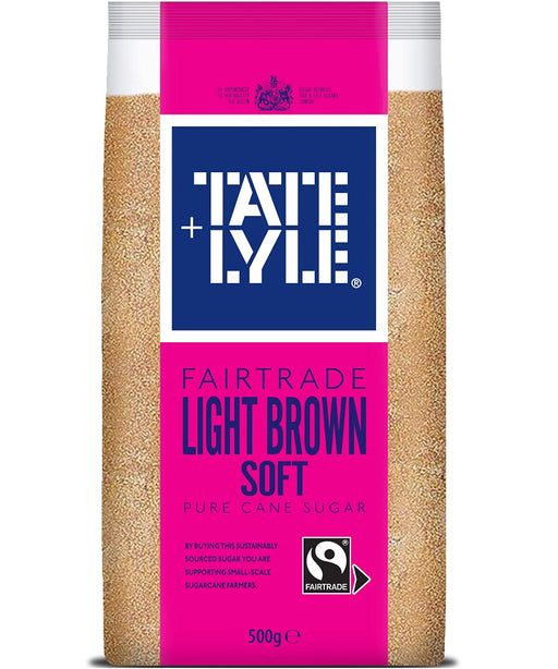 TATE LYLE LIGHT SOFT BROWN SUGAR 500GM