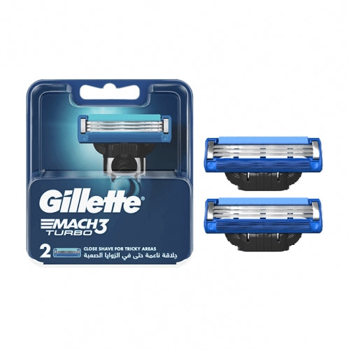 Gillette Mach 3 Turbo Shaving Blades 2Pcs