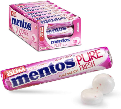 MENTOS GUM PURE BUBBLE FRESH 15'S