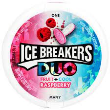 ICE BREAKERS SUGAR FREE DUO RASPBERRY 36GM