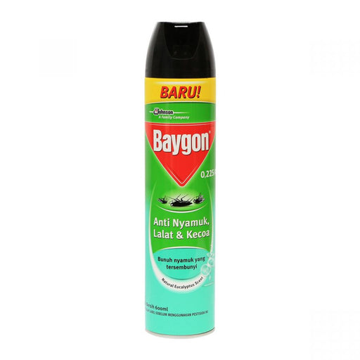 BAYGON AEROSOL GREEN NATURAL EUCALYPTUS SCENT 600ML