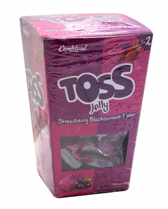 CANDYLAND TOSS JELLY STRAWBERRY BLACKCURRANT  FLAVOR 50PCS