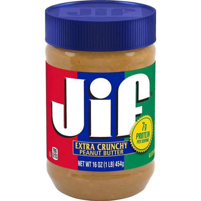 JIF EXTRA CRUNCHY PEANUT BUTTER 454GM