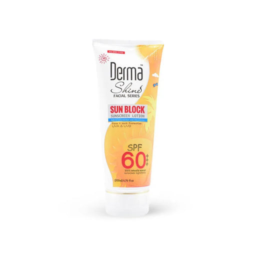 Derma Shine Sun Block SPF60 Sunscreen Lotion (200ml)