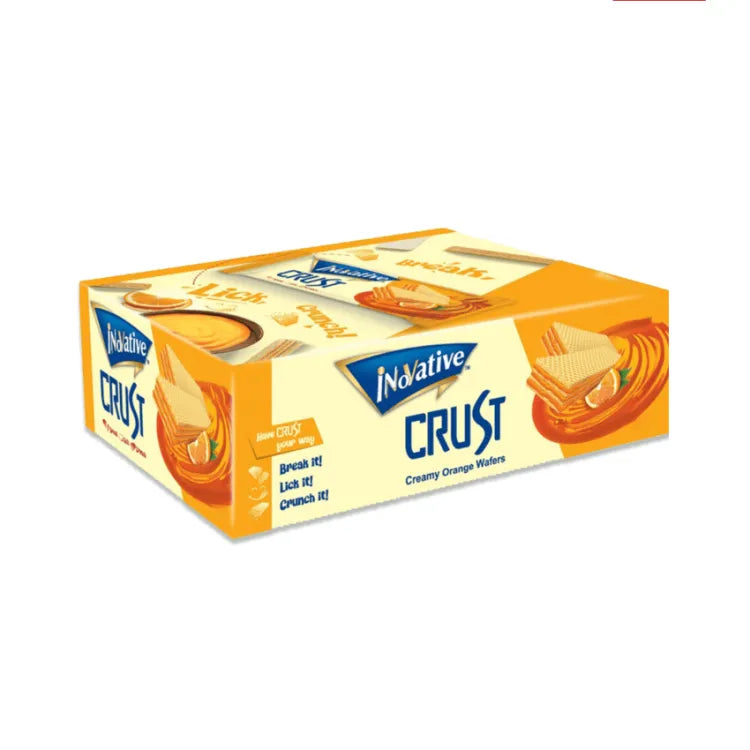 INNOVATIVE CRUST CREAMY ORANGE WAFERS S/P BOX