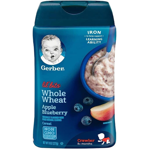 GERBER APPLE BLUEBERRY OATMEAL CEREAL 227GM