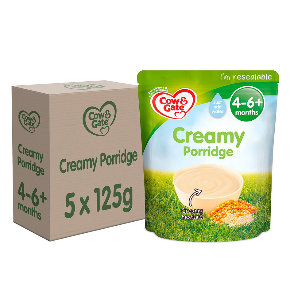 COW & GATE CREAMY PORRIDGE 125GM BOX