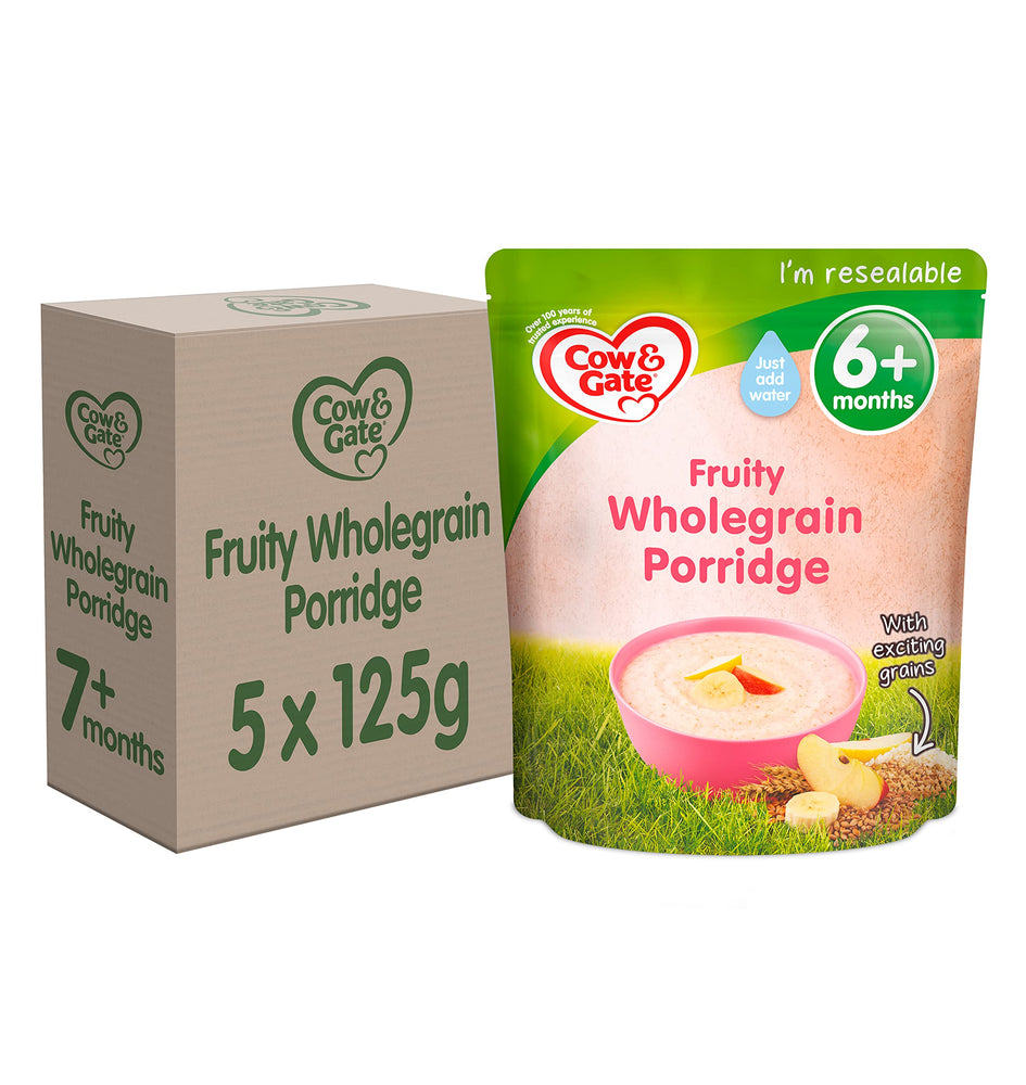 COW & GATE FRUITY PORRIDGE 125GM BOX