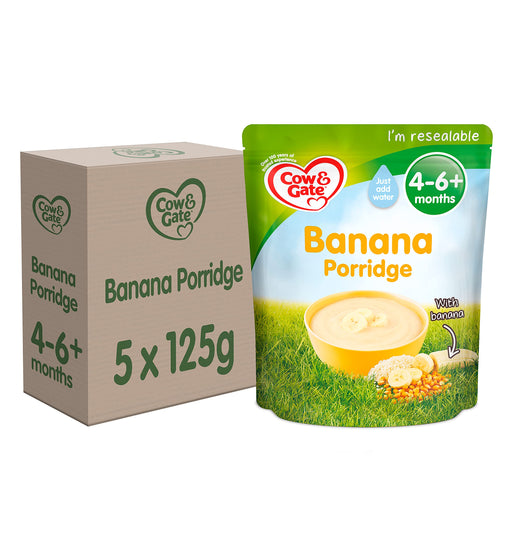 COW & GATE BANANA PORRIDGE 125GM BOX