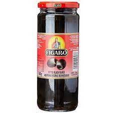 FIGARO PITTED BLACK OLIVES (450GM)