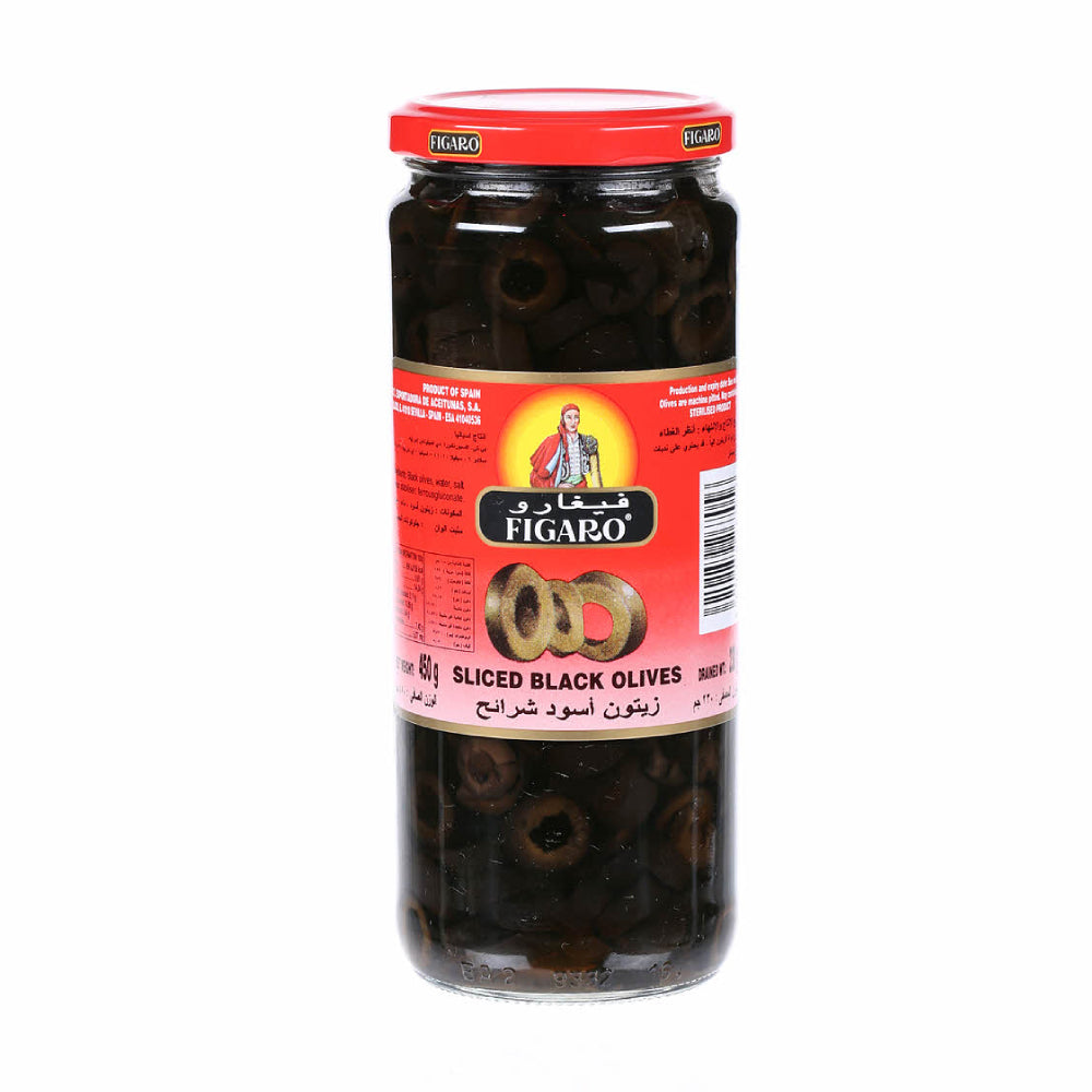 Figaro Sliced Black Olives (230gm)