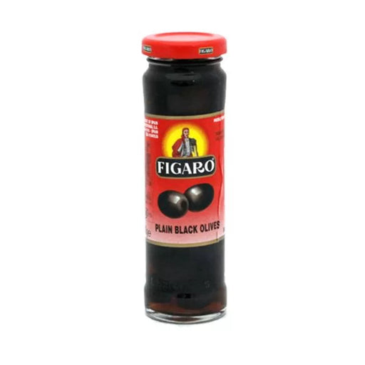 Figaro Plain Black Olives (140gm)
