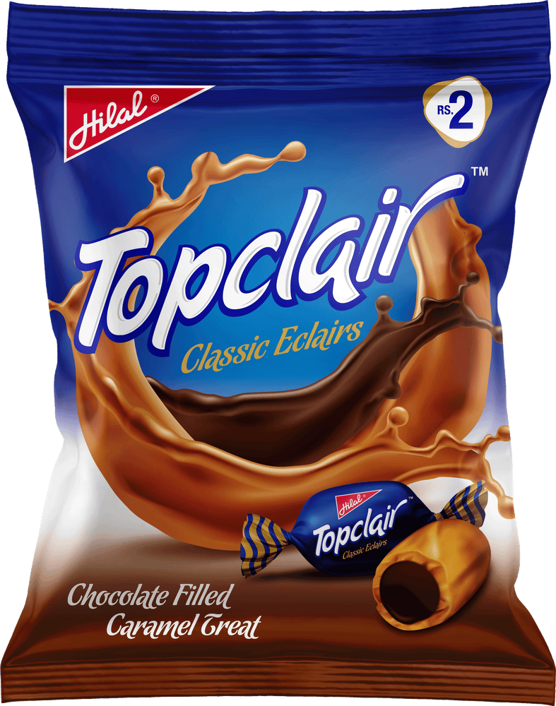 Hilal TopClair Classic Eclairs Candy 50Pcs