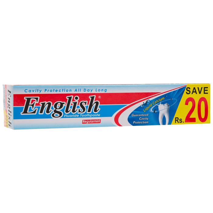 English Fluoride Toothpaste Regular mint (Large pack)