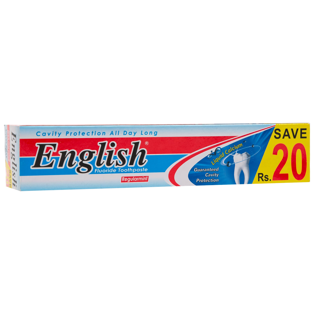 English Fluoride Toothpaste Regular mint (Saver pack)