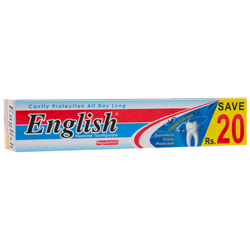 English Fluoride Toothpaste Regular mint (Saver pack)