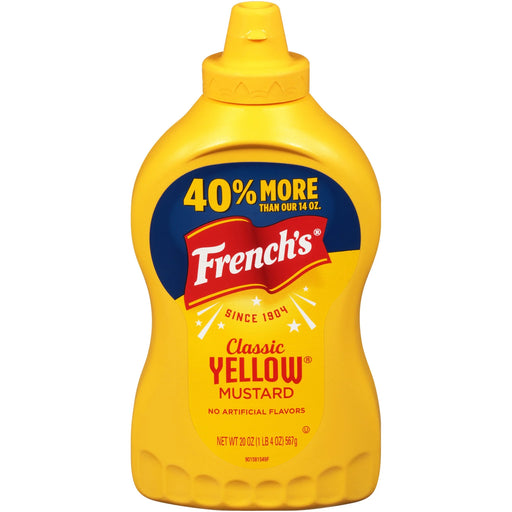 FRENCH'S CLASSIC YELLOW MUSTARD 20 OZ 567GM