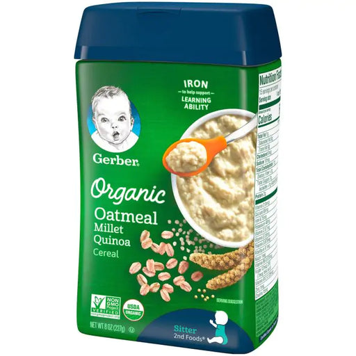 GERBER ORGANIC OATMEAL CEREAL 227GM