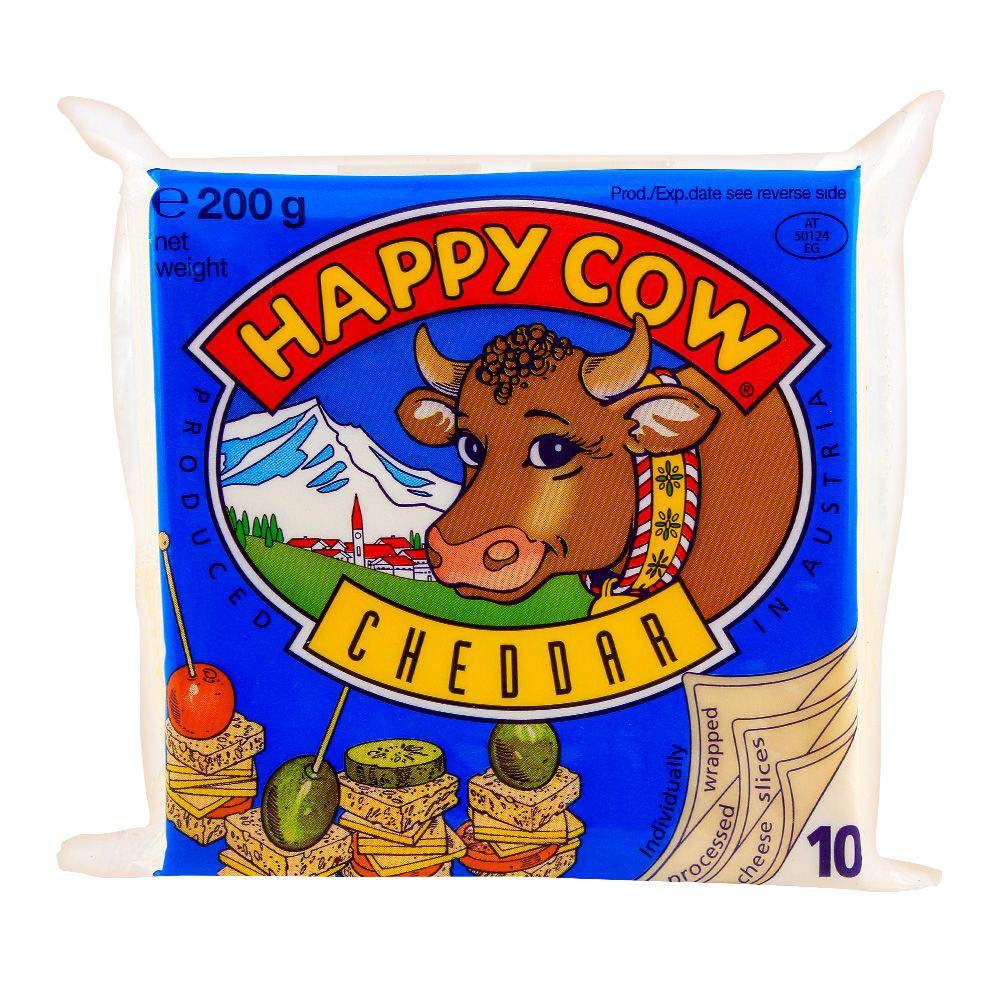 Happy Cow Cheddar 10 slice (200 g)