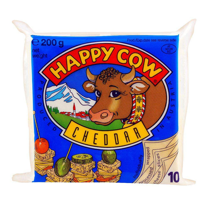 Happy Cow Cheddar 10 slice (200 g)