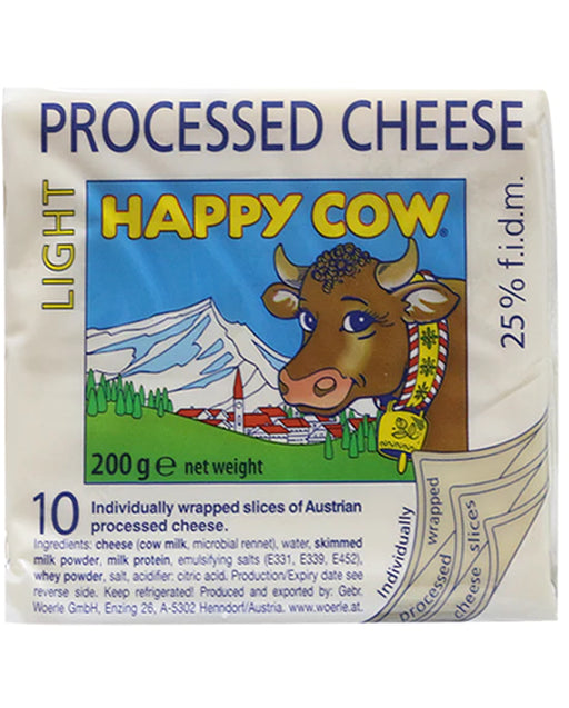 Happy Cow Low Fat Cheese 10 slice (200 g)