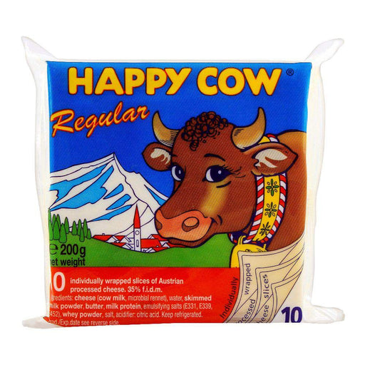 Happy Cow Regular Cheese 10 Slice (200 g)