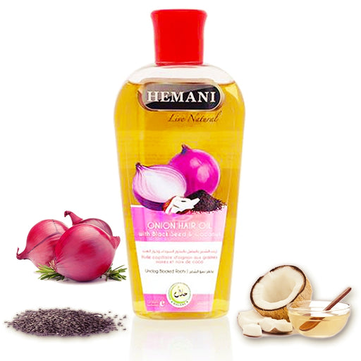 Hemani Onion Blackseed & Coconut Hair Oil (200 ml)