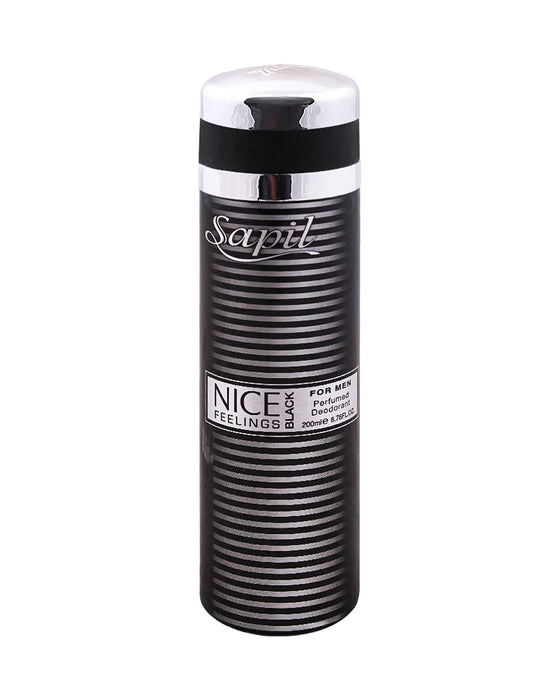 Sapil Nice Feelings Black Men Deodorant Body Spray (200ml)