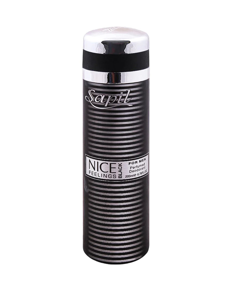 Sapil Nice Feelings Black Men Deodorant Body Spray (200ml)