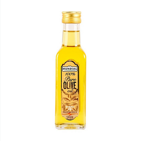 MUNDIAL OLIVE 100% PURE OIL 100ML BOTTLE