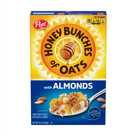HONEY BUNCHES OF OATS ALMOND 411G