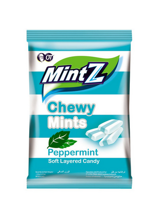 OT MINTZ CHEWY MINTS PEPPERMINT CANDY 115GM