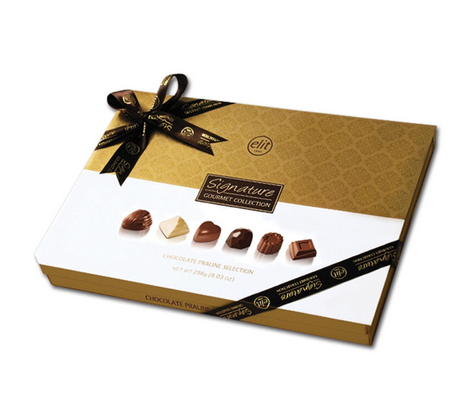 ELIT SIGNATURE ASSORTED PRALINES GOLD 256GM