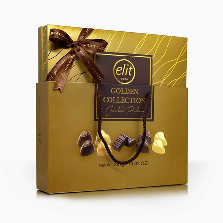 ELIT LUXURY CHOCOLATE TRAY GOLD 260GM