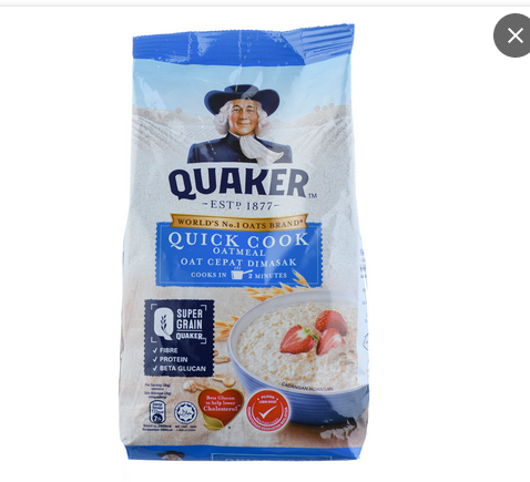 QUAKER QUICK COOK OATMEAL 425GM POUCH