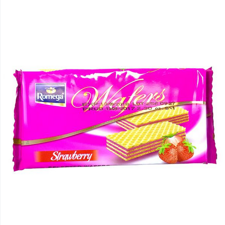 ROMEGA WAFERS STRAWBERRY 65GM