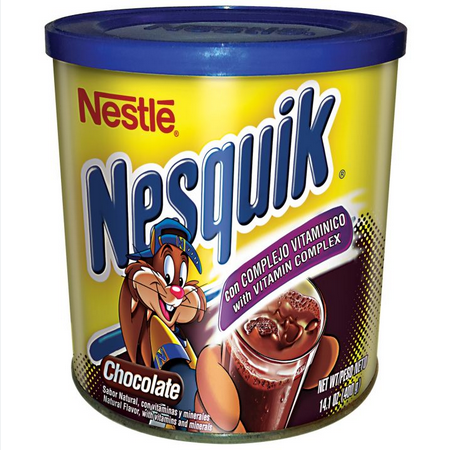 NESTLE NESQUIK CHOCOLATE POWDER TIN 400GM