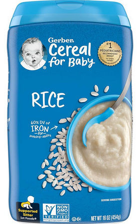 GERBER RICE CEREAL 454G