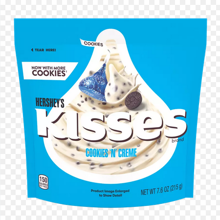 HERSHEY'S KISSES COOKIES AND CREAM 70GM