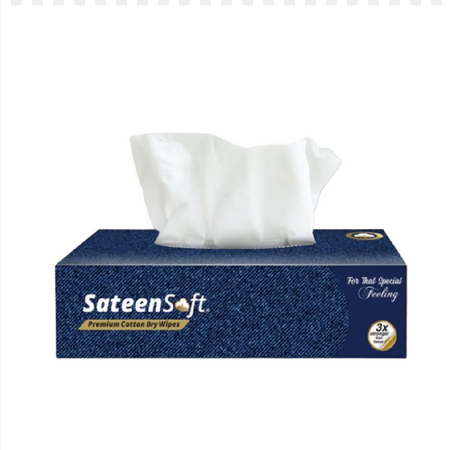 SATEEN SOFT VOGUE BLUE WIPES 75'S