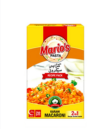 MARIO'S PASTA CHICKEN KARAHI MACARONI 250GM BOX